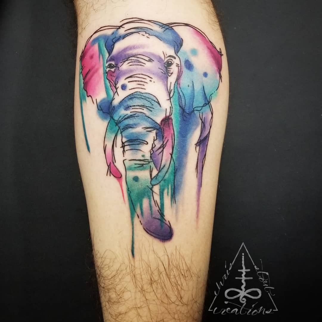 Chris_Stout-Elephant_Water_Colour_Tattoo