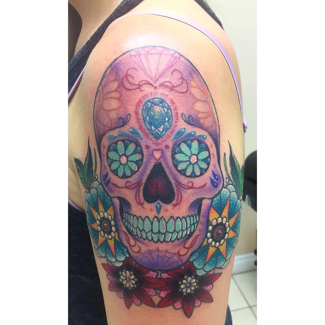 Devon_Titley-Sugar_Skull_Tattoo