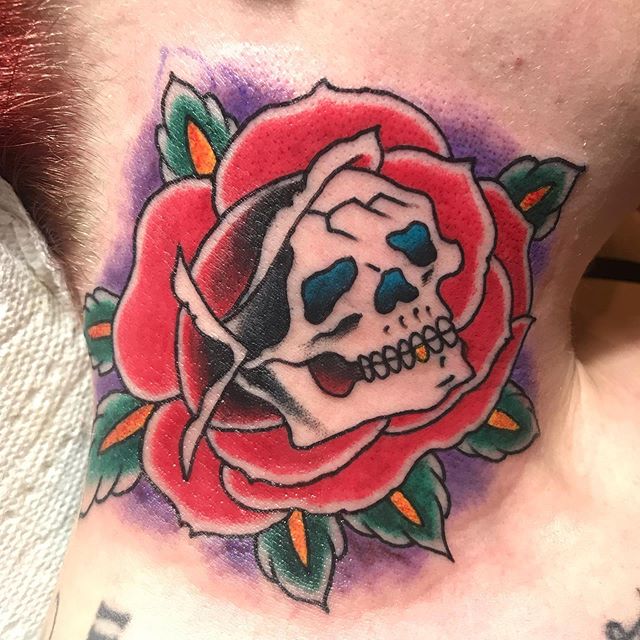 David_Parnell-Skull-Rose-Tattoo