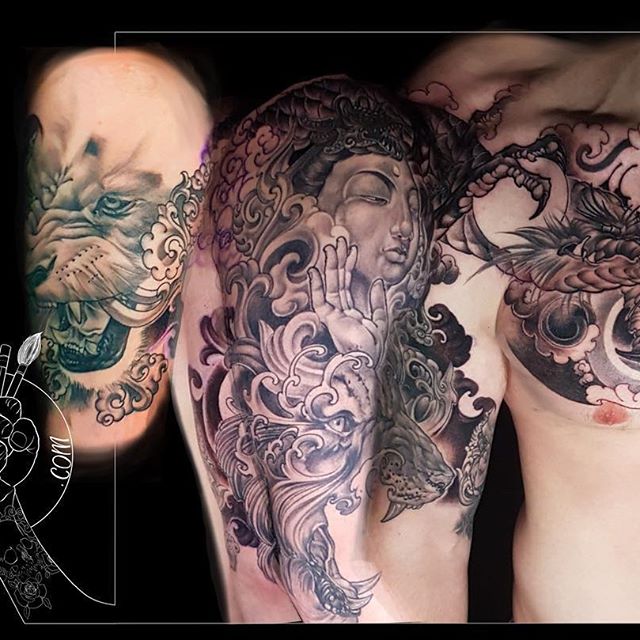 John_Roberts-Buddga-Garuda-Tatttoo