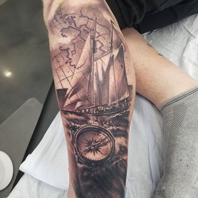 Kerry-Temple-Sail-Compass-Tattoo