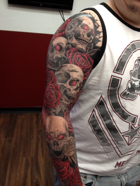 Michele_New_Dimension-Skull-Sleeve-Tattoo