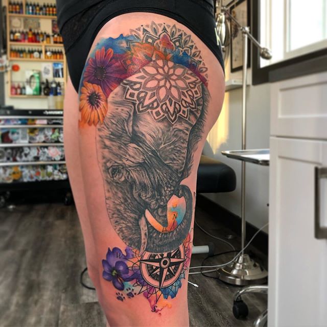 Whitney_Thompson-Elephant-Thigh-Tattoo